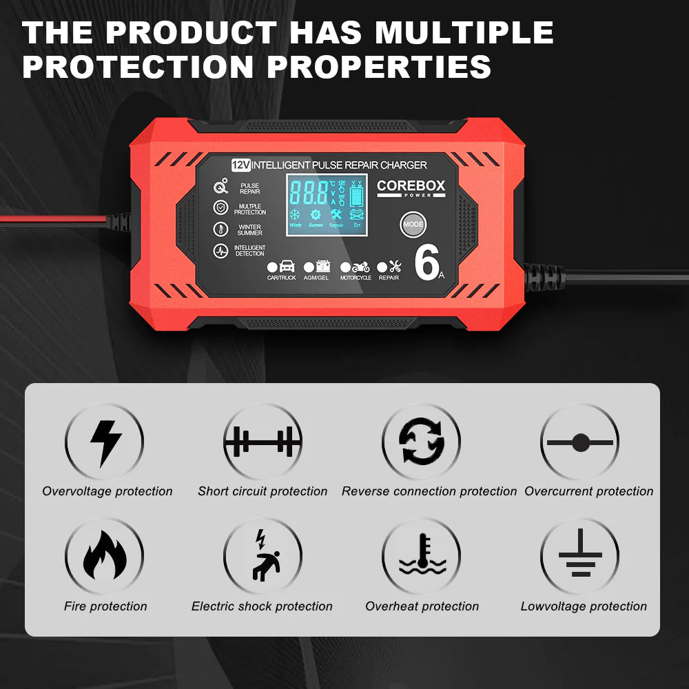 12V 6A Smart Battery Charger DUCA