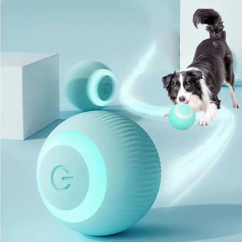 Electric Dog Toys Smart Puppy Ball Toys For Cat Small Dogs Funny Auto Rolling Ball Self-moving Puppy Games Toys Pet Accessories DUCA