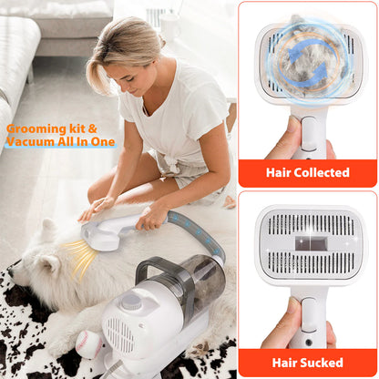 Pet Grooming Pro: All-in-One Suction and Scissors Machine for Effortless Fur Care DUCA