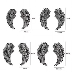 1 Pair Angel Wings Metal Wall Art with Led Lights Angel Wing Wall Art Sculpture Angel Feather Wings Photography Art Sculpture