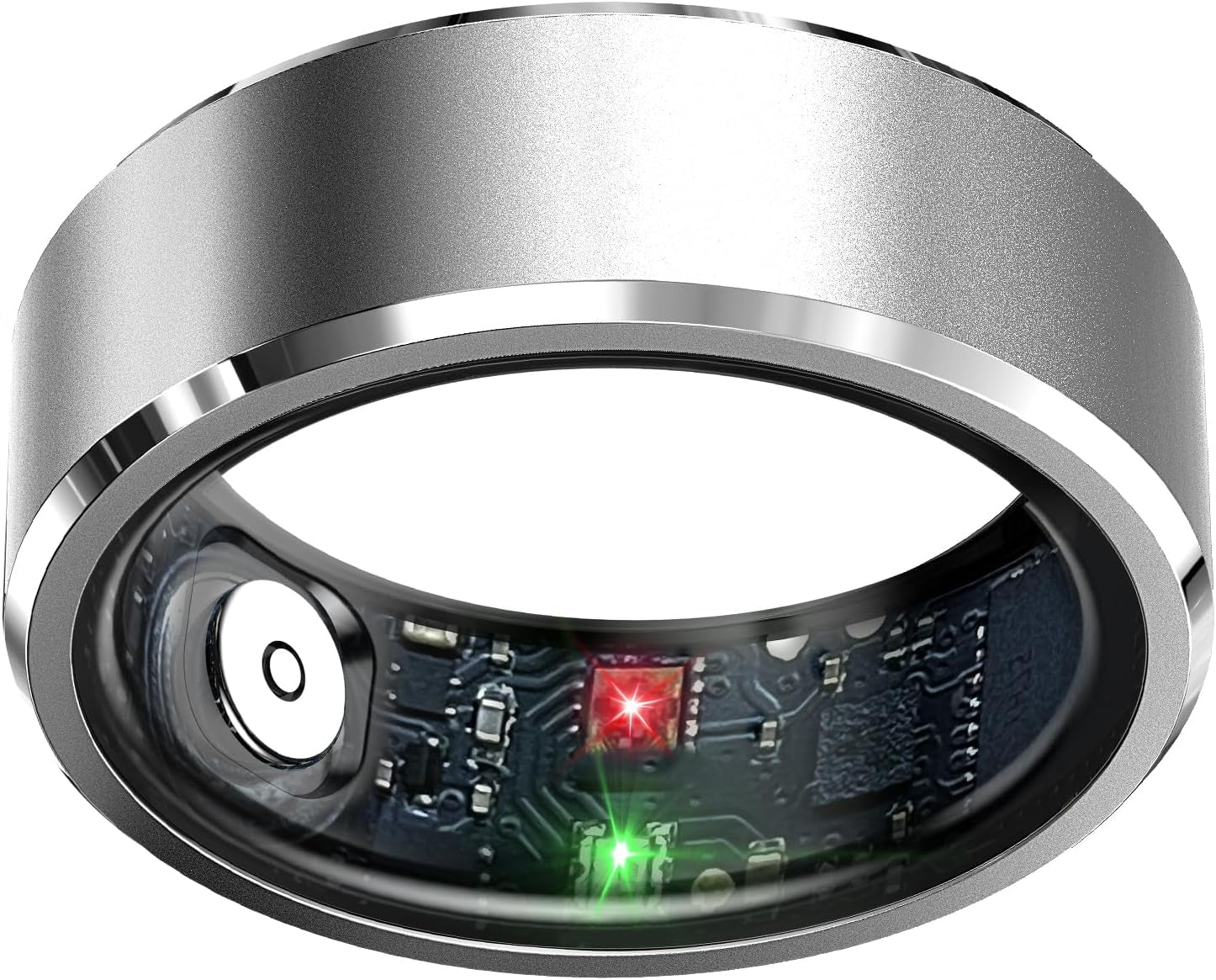 Smart Ring Health Tracker, Sleep Tracker Ring with Heart Rate, Waterproof Fitness Ring for Activity Monitoring/Steps/Distance/Calories, Air Gestures, up to 7-Day Battery, for Ios Android (Black,#10)