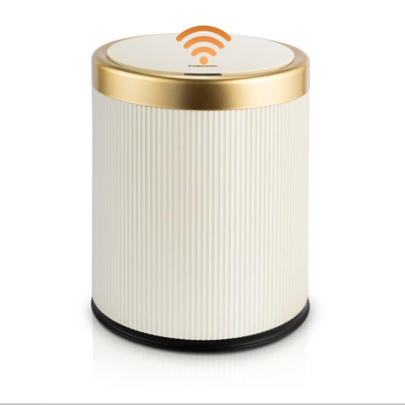 Pukomc Auto-Sensing Bin – Waterproof Nordic Design, Hygienic & Compact – Touchless Trash Can Automatic Trash Can Kitchen Trash Can