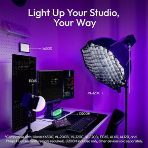 Ulanzi D200H Gaming Stream Controller,Control Pad, 7-In-1 Deck U-Studio Stream Controller Keyboard，With 14 LCD Keys, 13 Customizable Macro Keys Dock to Control Apps and Software, Trigger Actions in OBS, Twitch, Youtube, for Mac/Pc