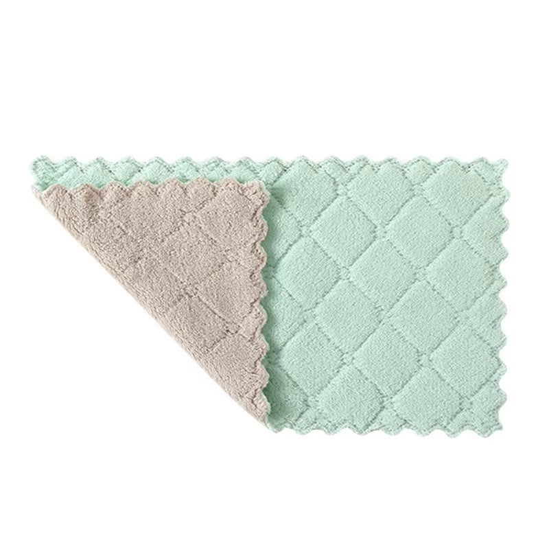 Nonstick Oil Wiping Rags Kitchen Efficient Super Absorbent Microfiber Cleaning Cloth Home Washing Dish Kitchen Cleaning Towel