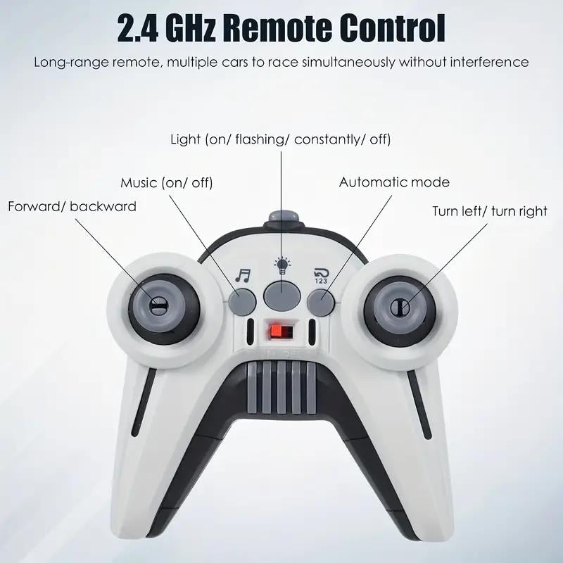 Cybertruck RC Toy Car 1:12 Scale – 4WD Monster Truck Style with LED Lights & Music, All-Terrain Off-Road Pickup with 2.4Ghz Remote Control Truck , Ideal Christmas Gift for Kids 6 and up Boys and Girls Cyber Metal Shell Off-Road RC Truc