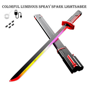 Sparkblade Sword with Sparks, Smoke Sparking Light up Sword, Anime-Inspired Light-Up Swords for Cosplay, Roleplay, and Collectors, Perfect for Costumes, Halloween, and Display