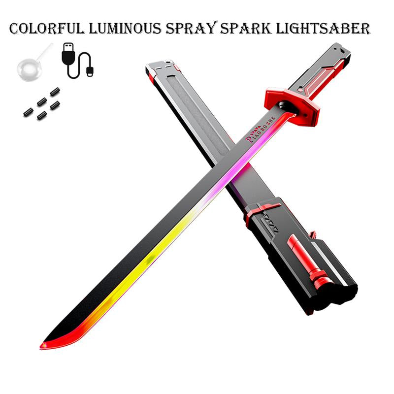 Sparkblade Sword with Sparks, Smoke Sparking Light up Sword, Anime-Inspired Light-Up Swords for Cosplay, Roleplay, and Collectors, Perfect for Costumes, Halloween, and Display