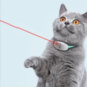 Smart Laser Cat-Teasing Collar Adjustable USB Charging Infrared Cat-Teasing Stick Cat Interactive Self Hi Cat Toy
