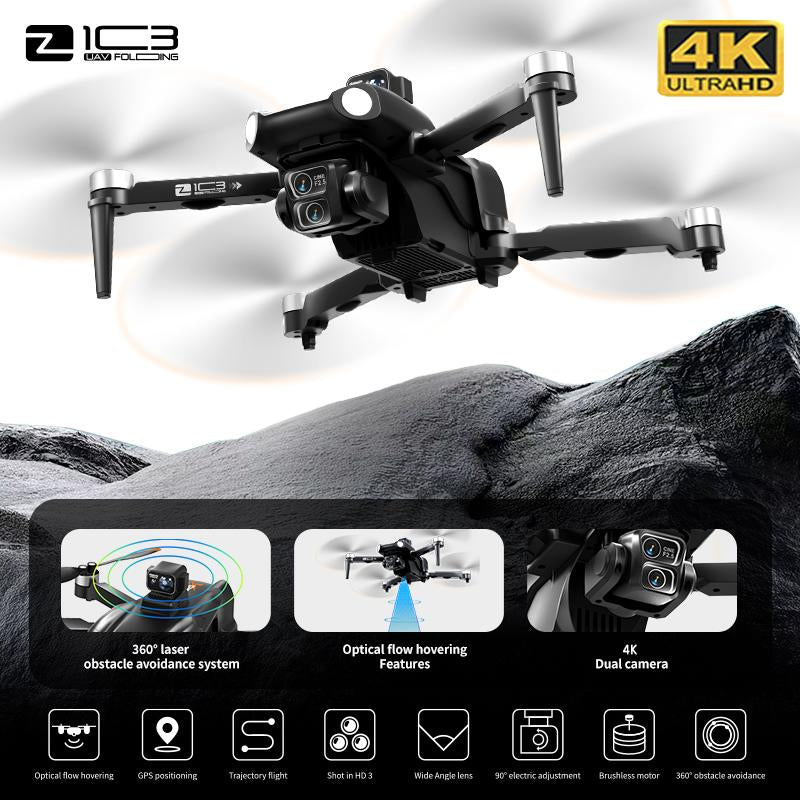 SYNX 5G GPS Drone:Dual Camera,Rc Included,Laser Obstacle Avoidance,Optice Flow,Brushless Motors,Auto Return Navigation,One-Key Takeoff/Return