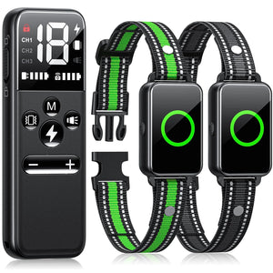 Dog Shock Collar for 2 Dogs,Dog Training Collar with Remote for Large, Medium, Small Dogs, E Collar with Vibration, Electric Shock, Beep