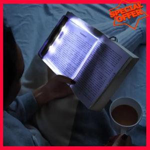 -ESTR Multifunctional LED Flat-Panel Night Vision Reading Lamp, Clear Book Page Light at Night, Flat Book Light, Booklights
