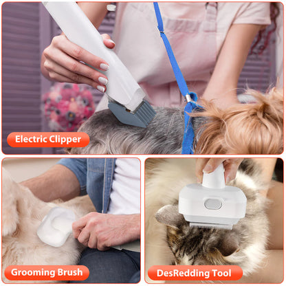 Pet Grooming Pro: All-in-One Suction and Scissors Machine for Effortless Fur Care DUCA