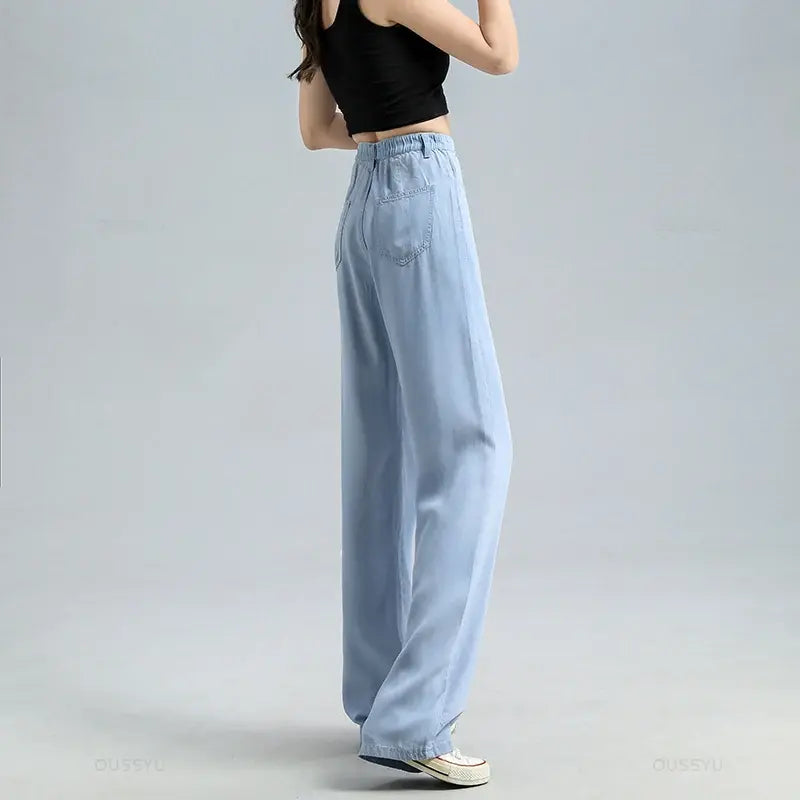 Women's Baggy Wide Leg Denim Pants DUCA