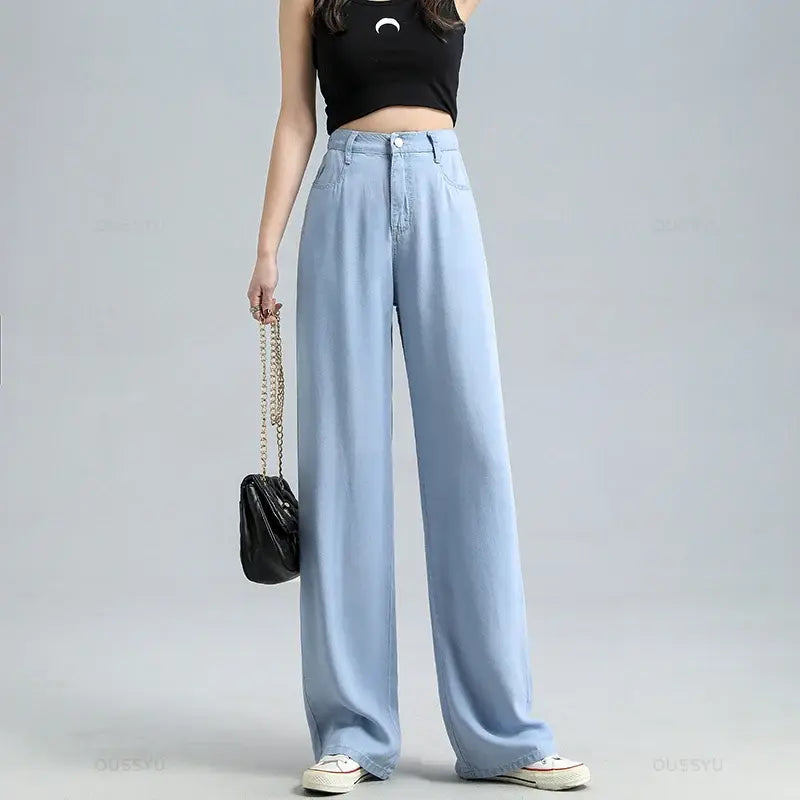 Women's Baggy Wide Leg Denim Pants DUCA