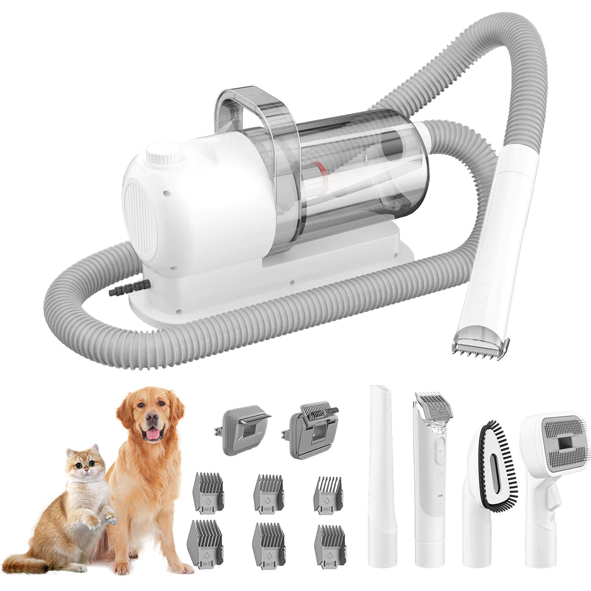 Pet Grooming Pro: All-in-One Suction and Scissors Machine for Effortless Fur Care DUCA