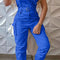 Women's Fashion Work Clothes Jumpsuit Belt Sleeveless DUCA